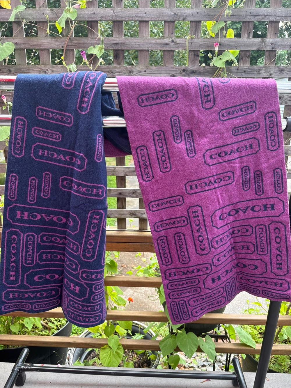 Coach Reversible Scarf - Picture 5 of 5